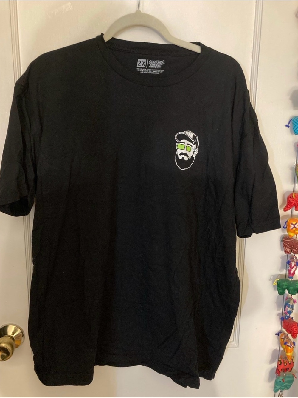 Southie Adam's cannabis dispensary t-shirt, black, size 2XL